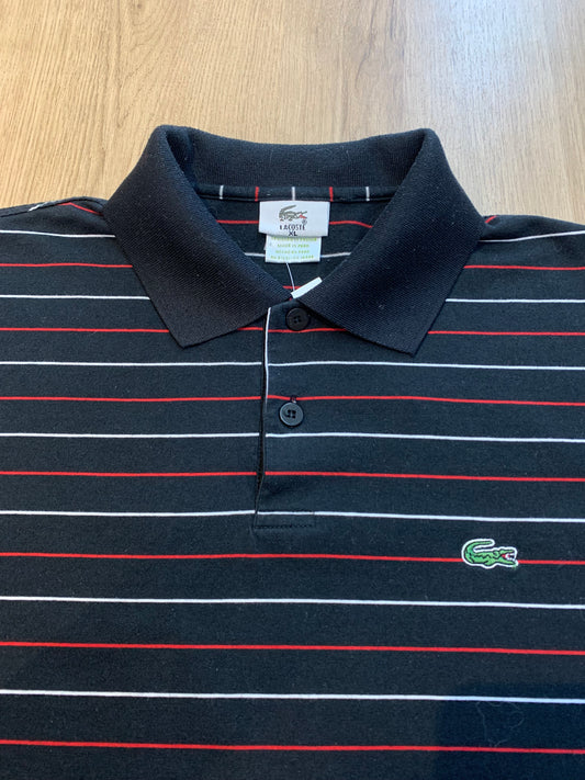 Lacoste Polo Shirt Stripe Blue - Size Men’s XL