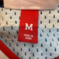 BAPE Rare Blue Pinstripe Rockets Mitchell & Ness Jersey - Size Medium