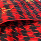 Baby Phat Houndstooth Zip Up Jacket Red/Black - Size Small