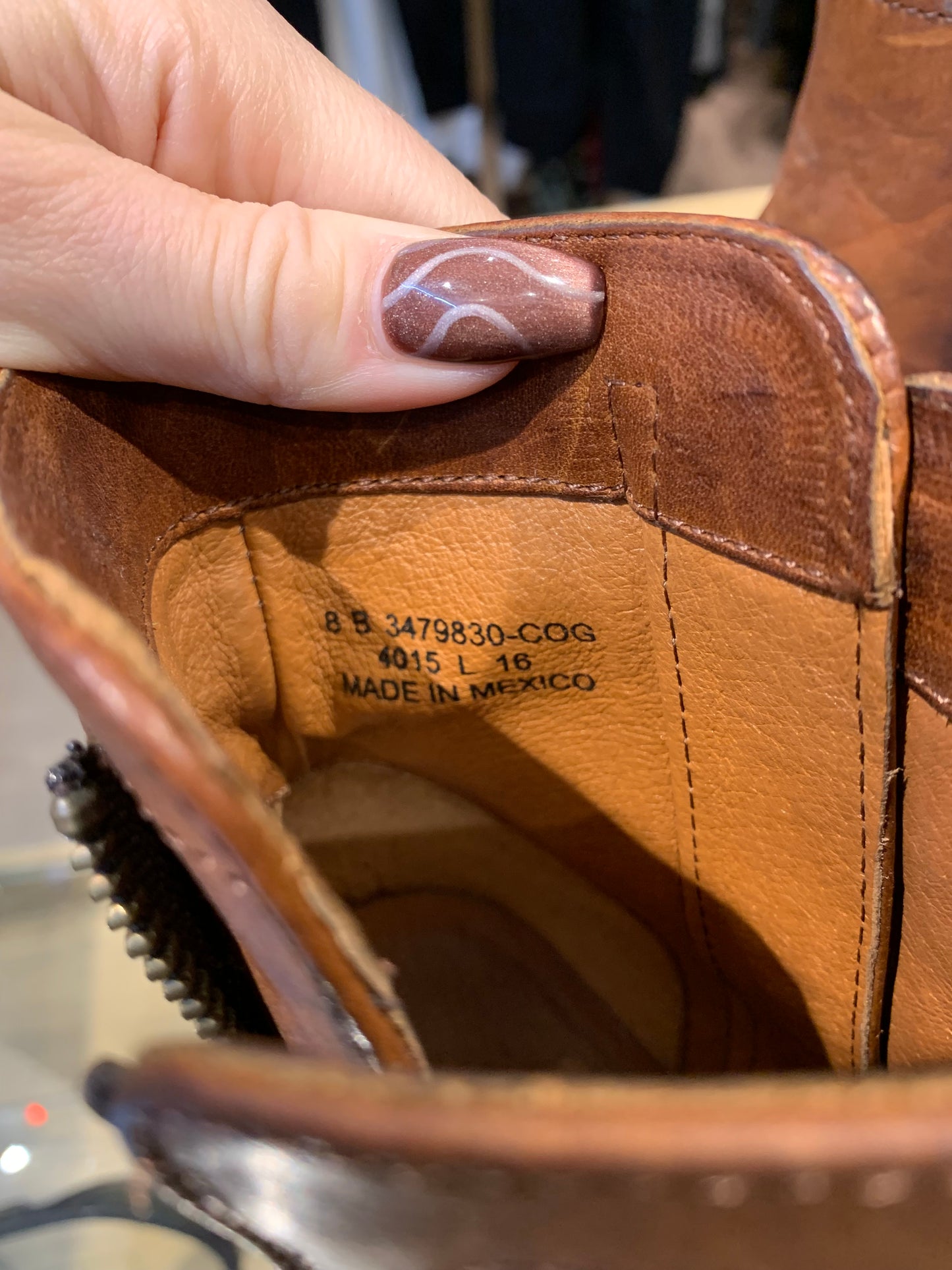 Frye Addie Double Zip Bootie Heels Brown - Size 8 B