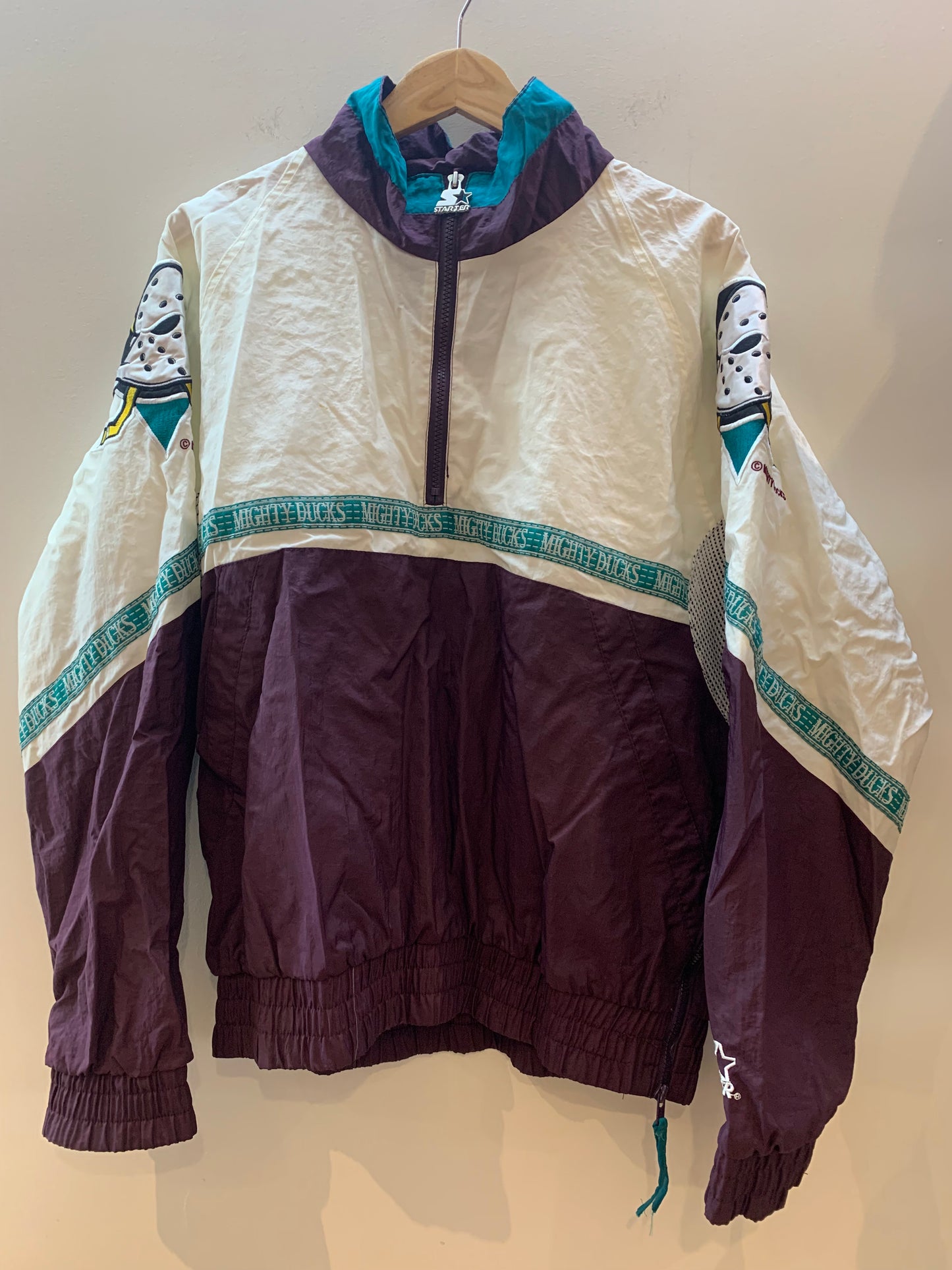 Starter Mighty Ducks Vintage 90's Windbreaker Jacket - Medium