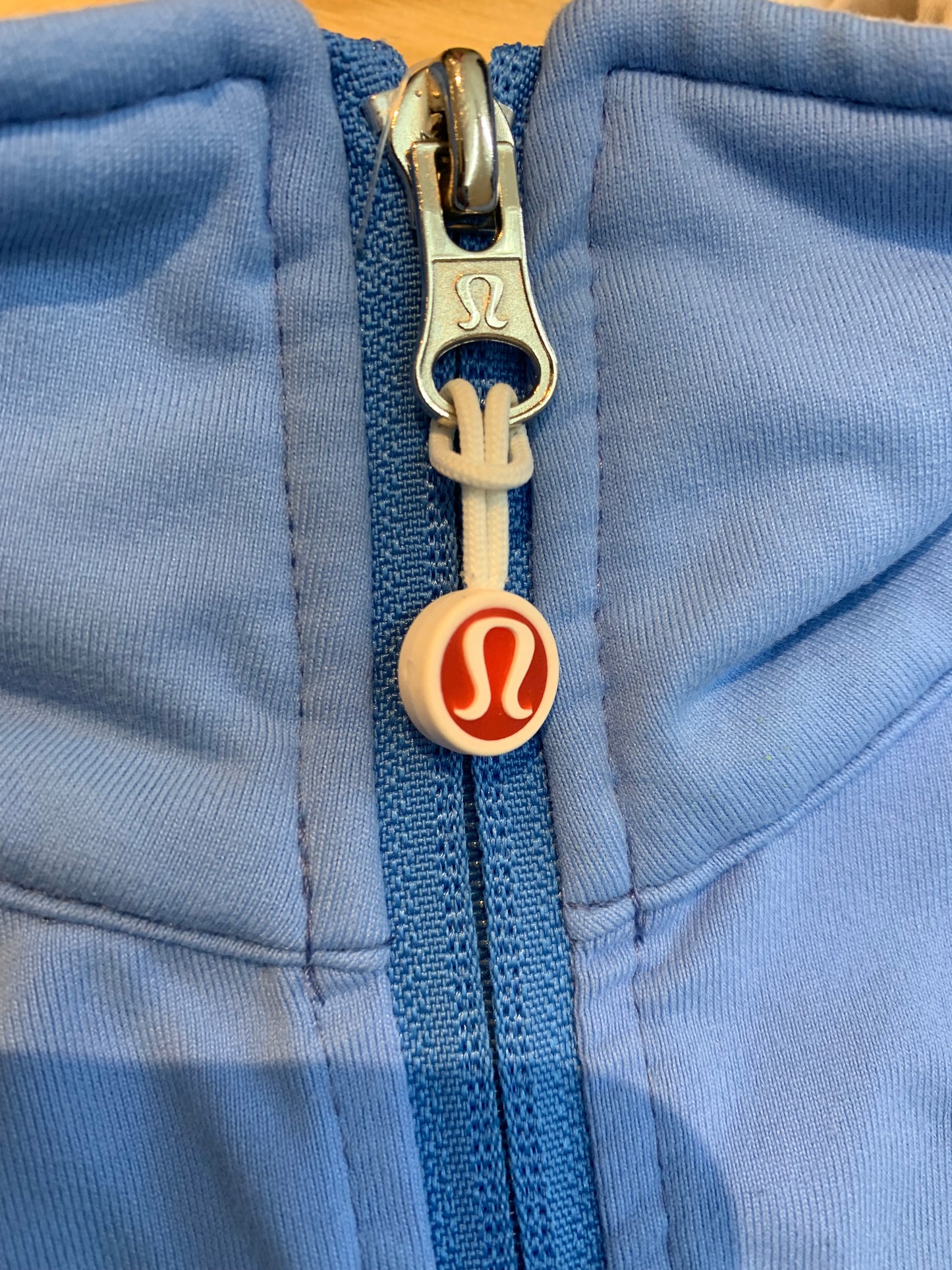 Lululemon Vintage Y2K Striped Zip Up Jacket Baby Blue - Size 8