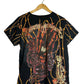 Christian Audigier y2k Men's Black Rose Graphic Tee Multicolor - Size XXL