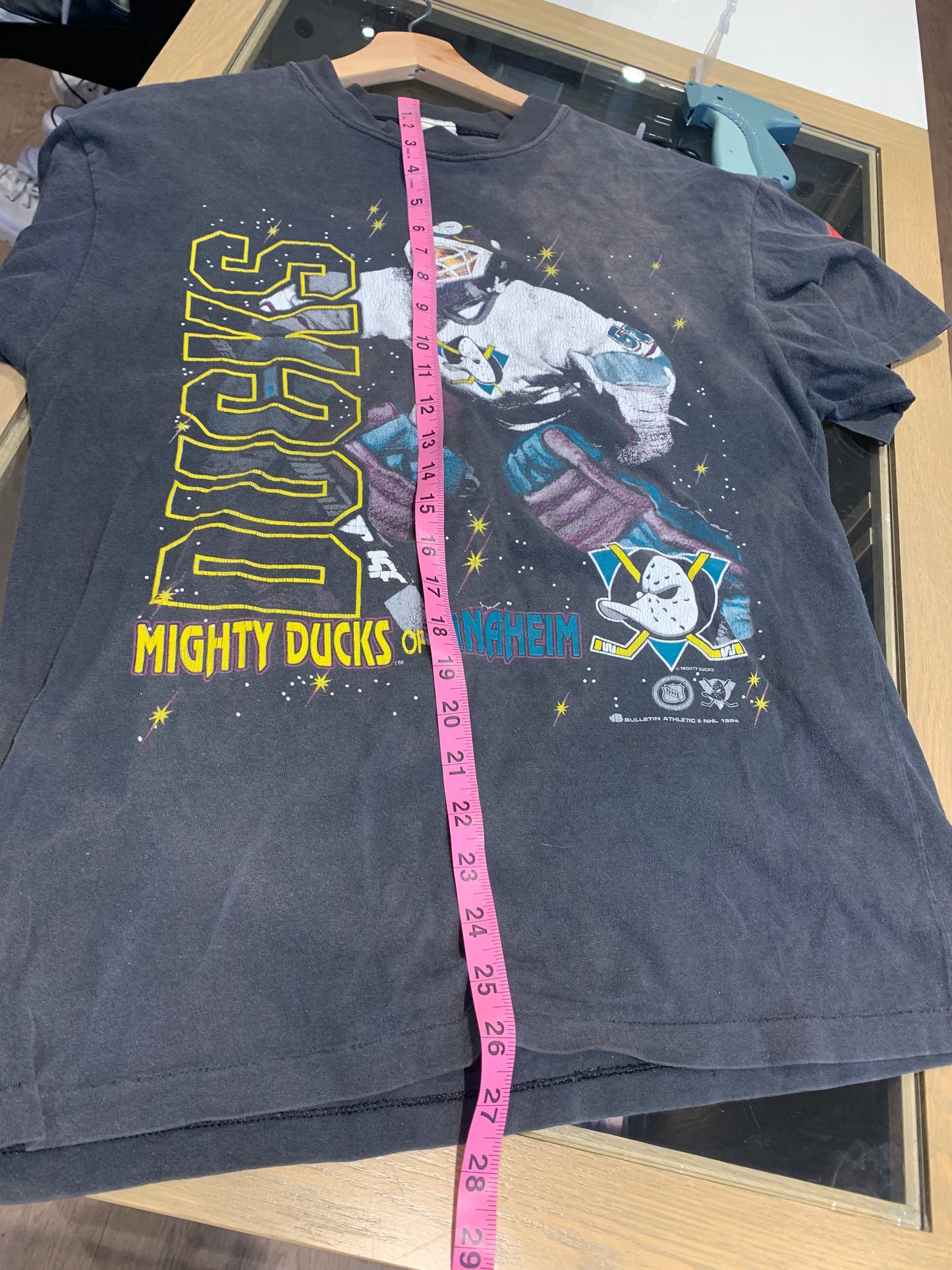 Mighty Ducks Vintage 1994 Bulletin Goalie Tee Shirt Youth - Men's Size M