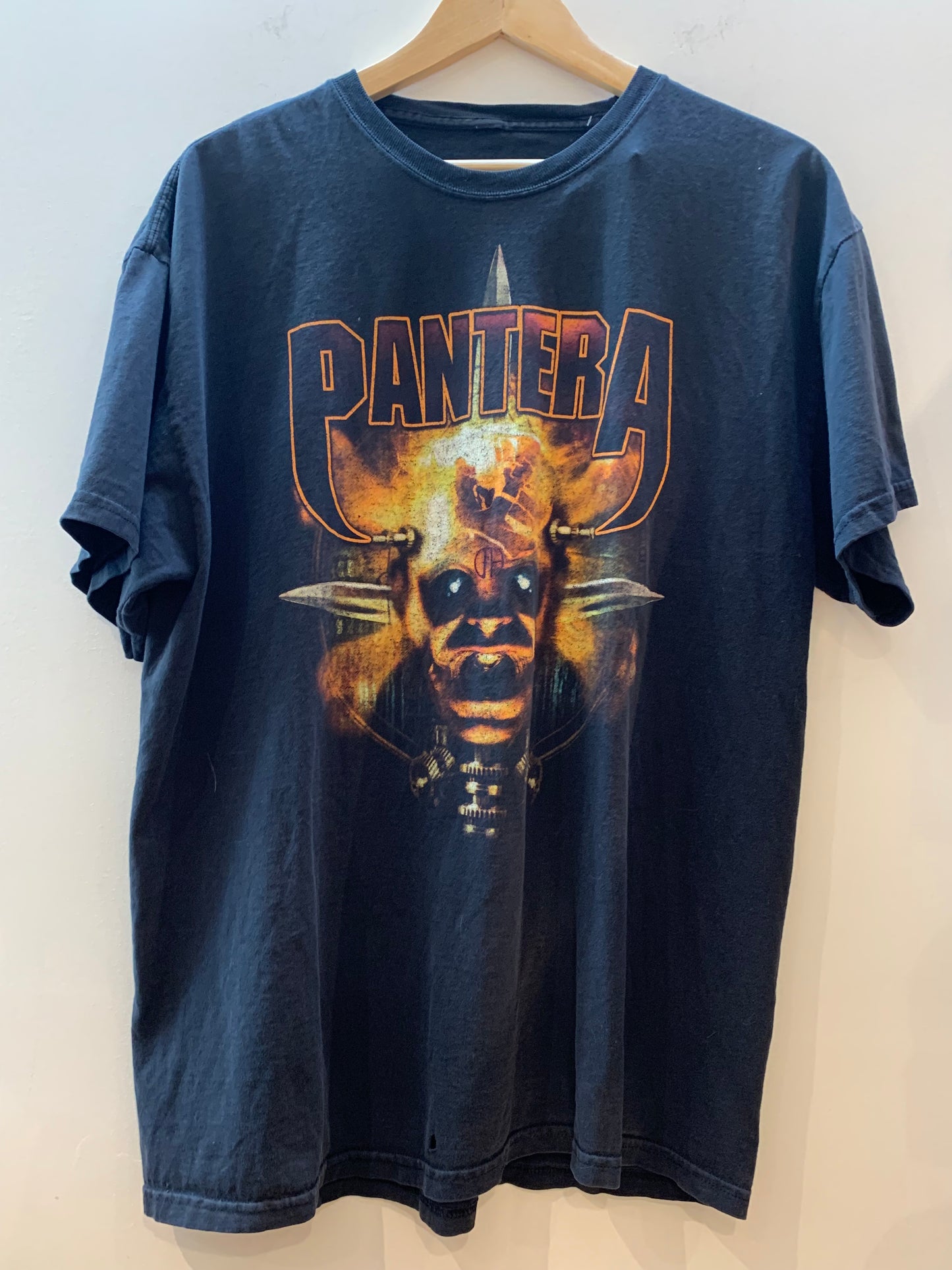 Pantera Vintage Shirt 90's Metal Black Double Sided - Men's XL