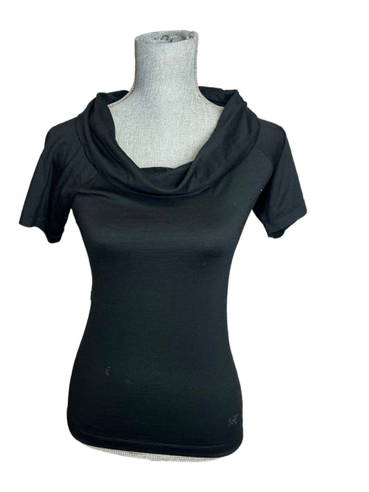 Arc'teryx Cowl Neck Mid Sleeve Women's Top Black - Size Small