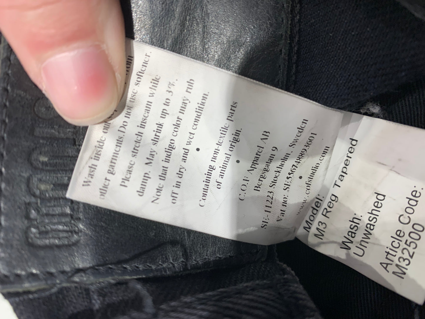 C.O.F. Studio Circle of Friends Regular Tapered Jeans - Men's Size 32 x 30