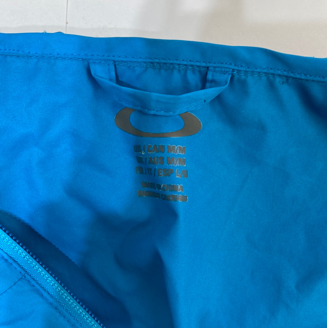 Oakley Nylon Windbreaker Men's Jacket Blue - Size M