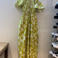 Anthropologie The Somerset Floral Jumpsuit Yellow - Size Medium