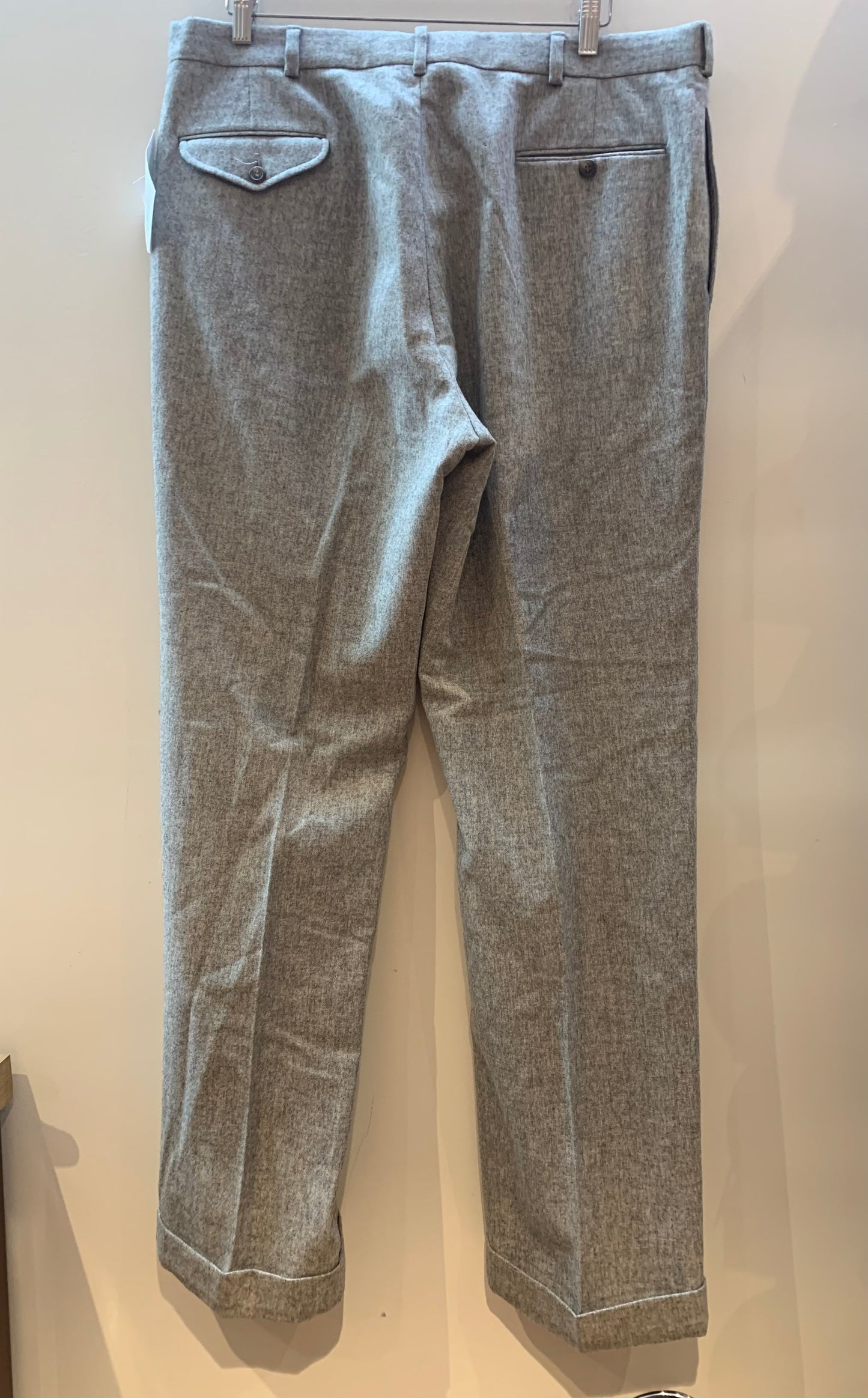 Polo Ralph Lauren Wool Trousers Pants Light Grey - Size 36 x 32