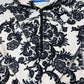 Lululemon Classic Scuba black white floral Hoodie - Women's Size 6