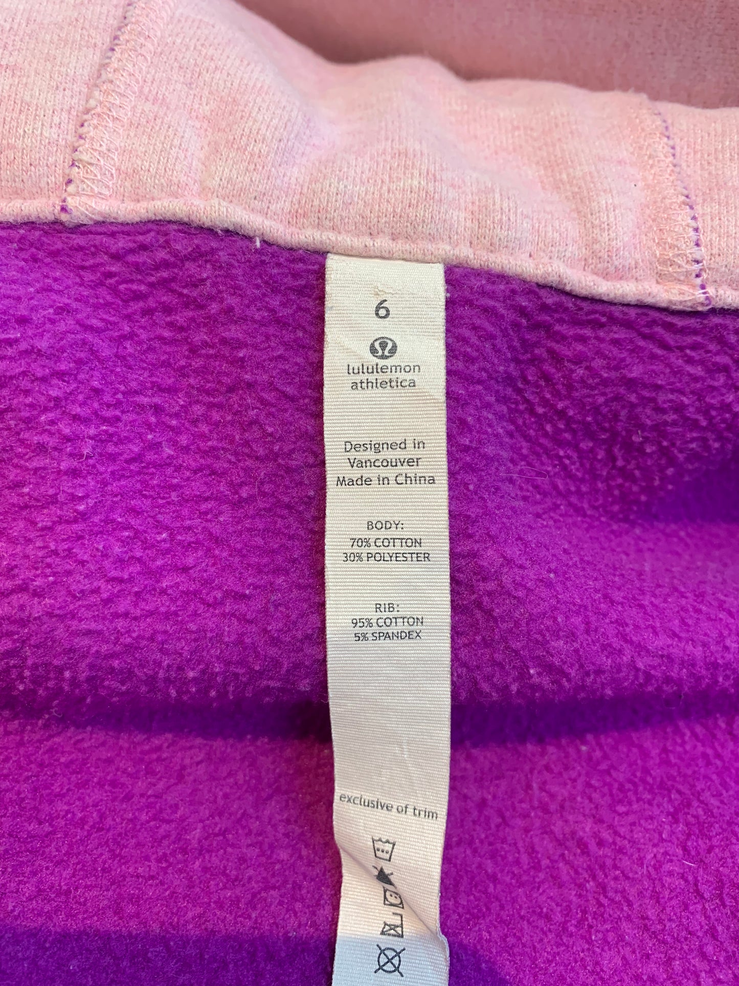 Lululemon Scuba Y2K Hoodie Pink - Women's Size 6