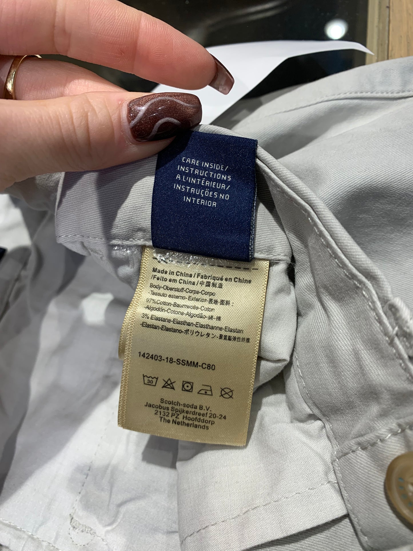 Scotch And Soda Stuart Stretch Chinos Regular Slim Fit - Size 36 x 32
