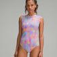 Lululemon Zip-Back Paddle Suit Prism Wash Print - Size 8