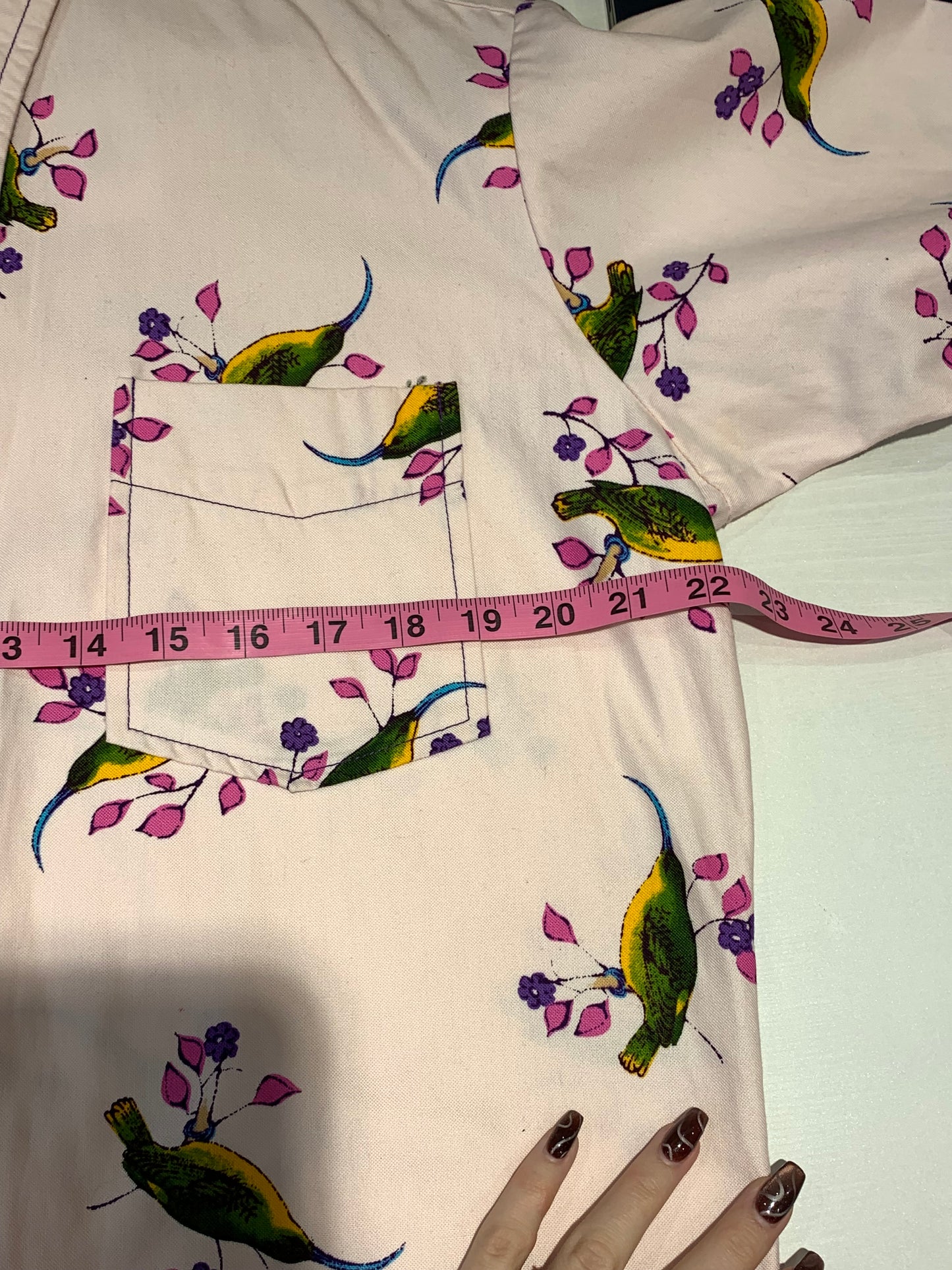 Otaheite Lahaina Hawaiian Shirt Pink floral - Men's Size Large