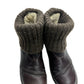 El Naturalista Yggdrasil Boots Leather Fold Sweater Ankle Booties Brown- Size 4