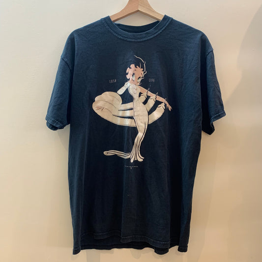 Betty Boop Vintage 1990's Lush Life Jerzees Tag Shirt - Size Large