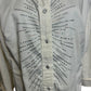 Christine Alexander Rhinestone Button Up Women's Blouse White - Size Large