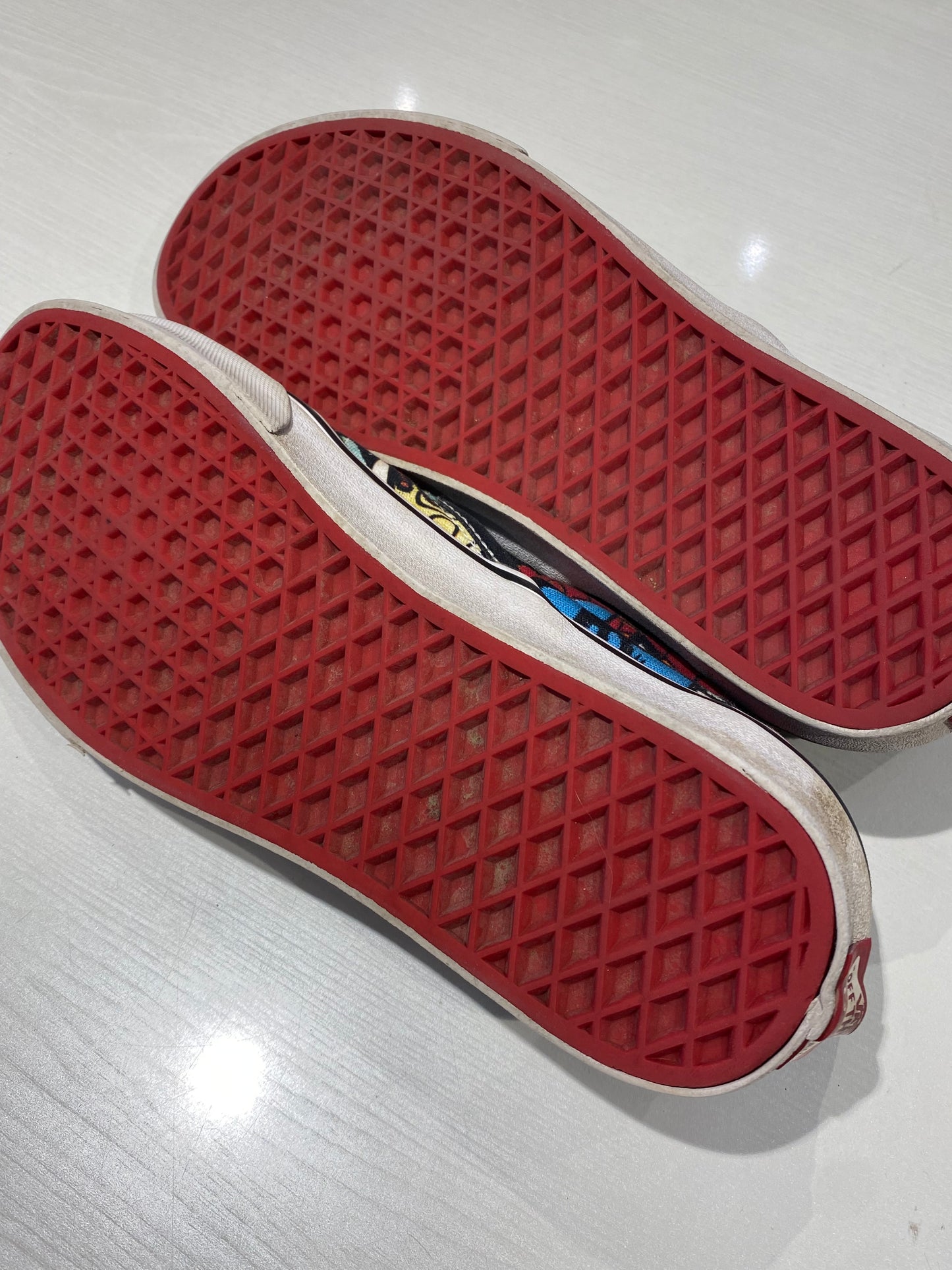 Vans Marvel Spiderman Slip On Shoes - Size Women's 10.5/Men's 9