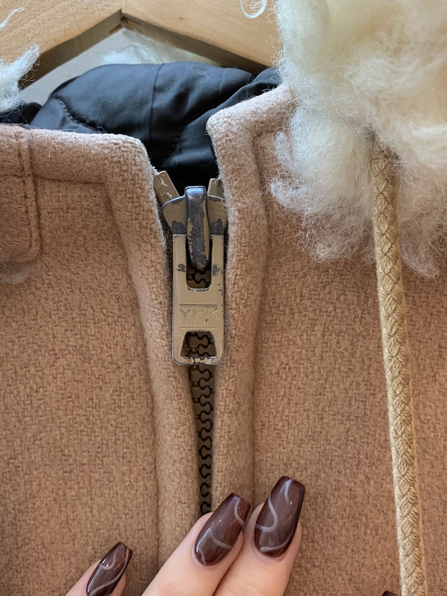 Northern Sun Vintage Gemini with Fur Hood Trim Inuit Eskimo Parka Coat - Large