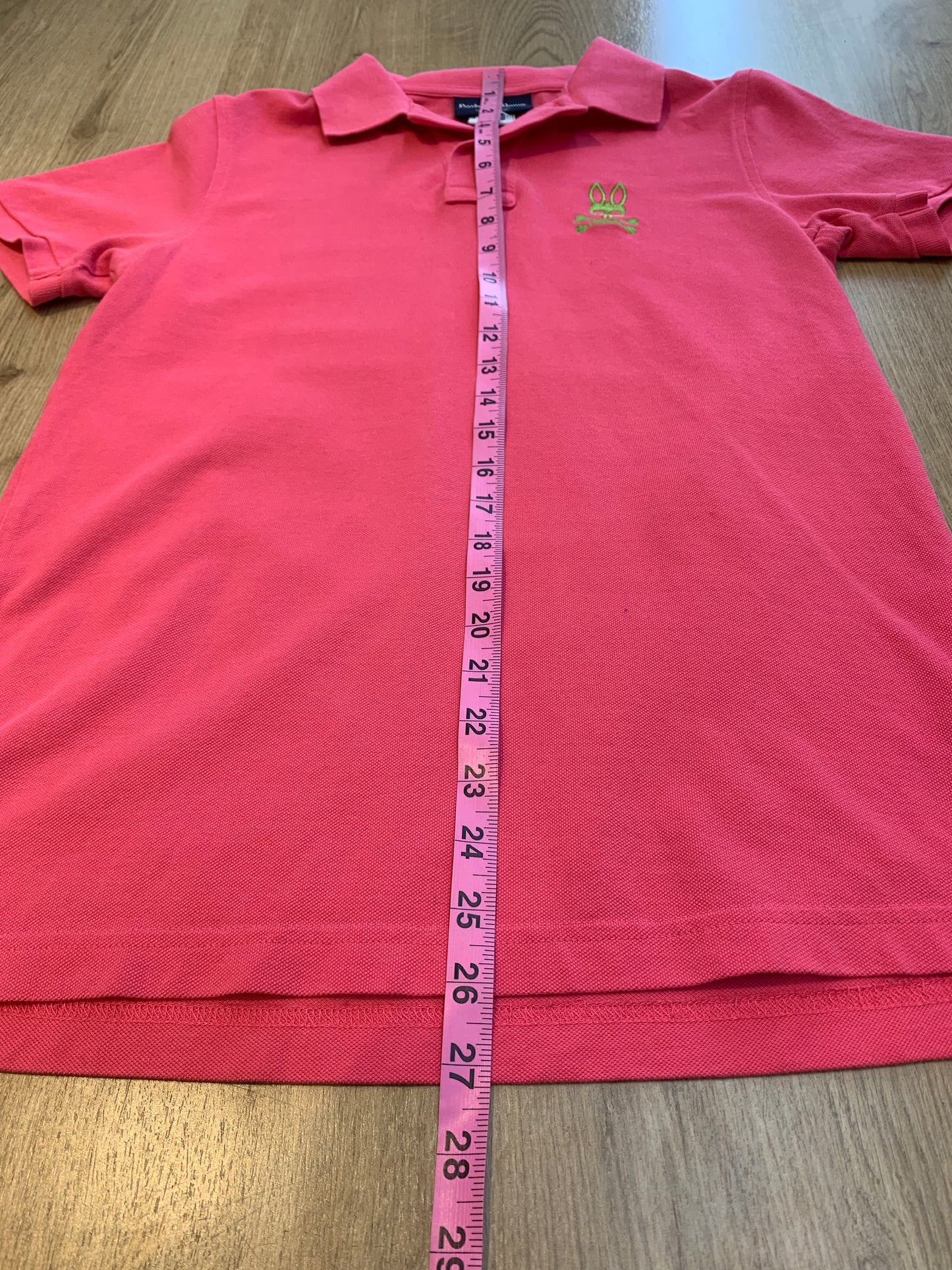 Psycho Bunny Men’s Polo Shirt Pink - Size (UK) 3/(US) XS