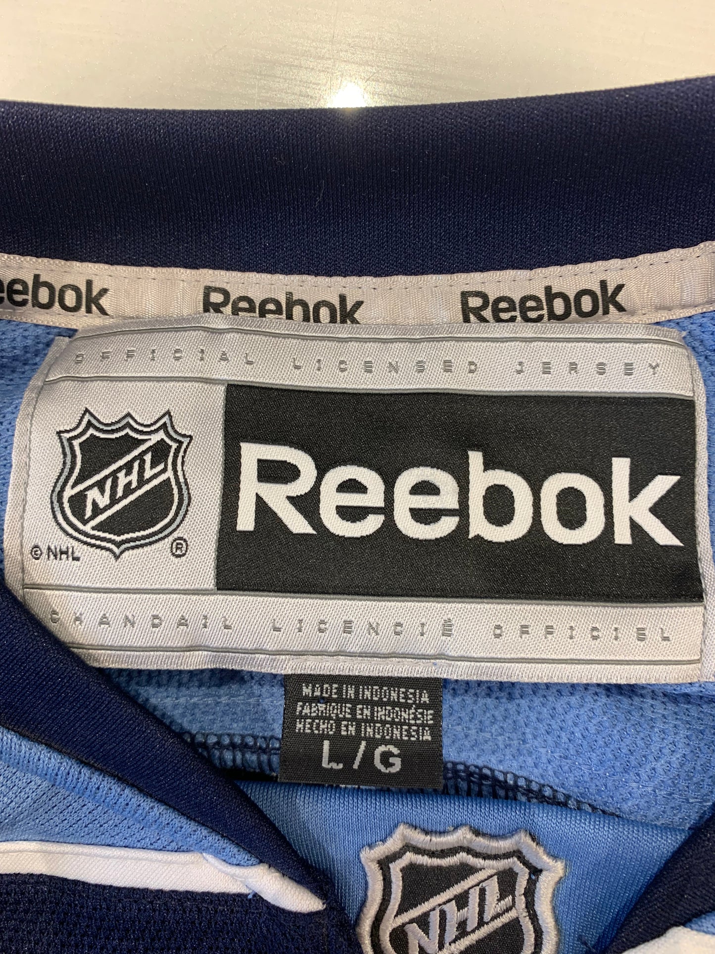 Reebok Florida Panther Alternate Jersey Jet Blue - Size Large