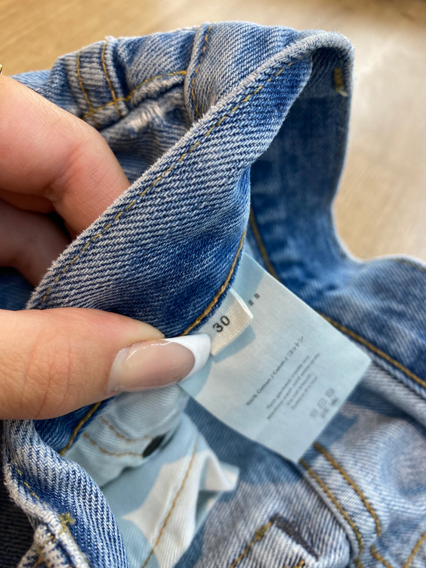 Simon Miller Relaxed Fit Distressed Denim Jeans 90s Y2K Light Wash - Size 30