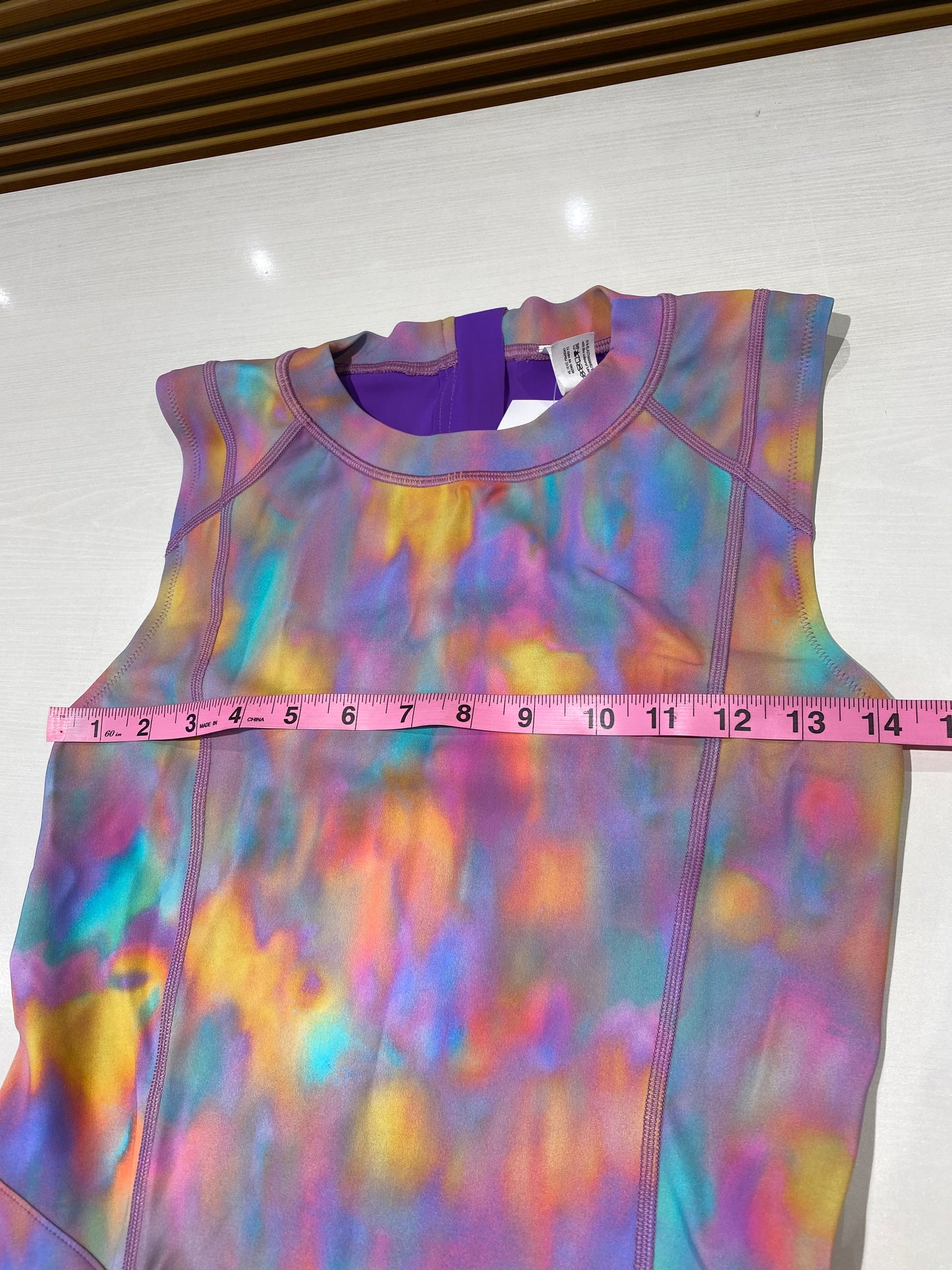 Lululemon Zip-Back Paddle Suit Prism Wash Print - Size 8