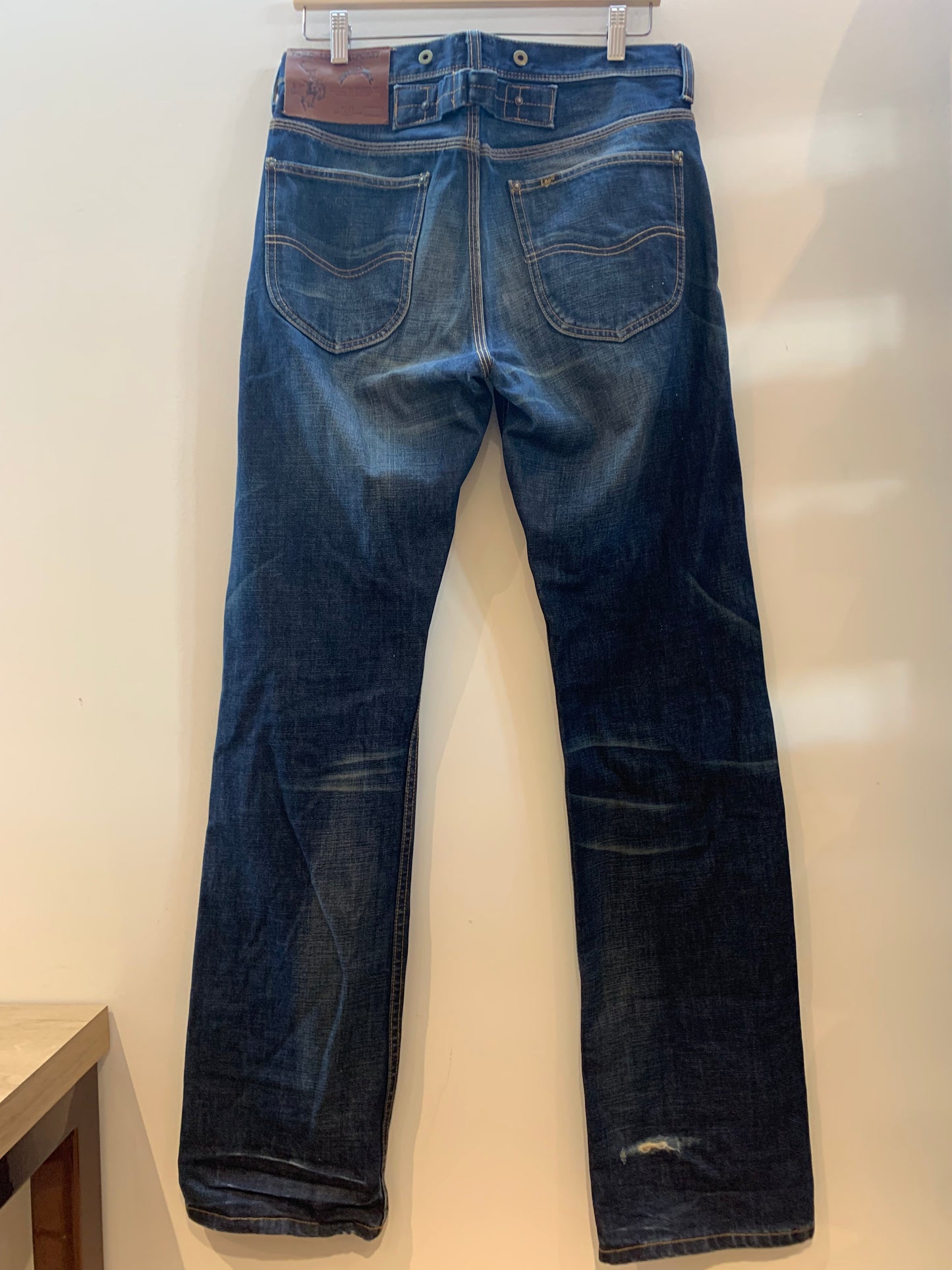 Lee "1920s" 101 B Straight Leg Denim Jeans Cowboy Tall Blue - Size 30 x 36