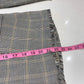 Lili Sidonio Fringe-Trim Plaid Blazer Grey Check - Women's Size XS
