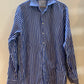 Charles Tyrwhitt Striped Slim Fit Dress Shirt Blue/White - Size 17/37