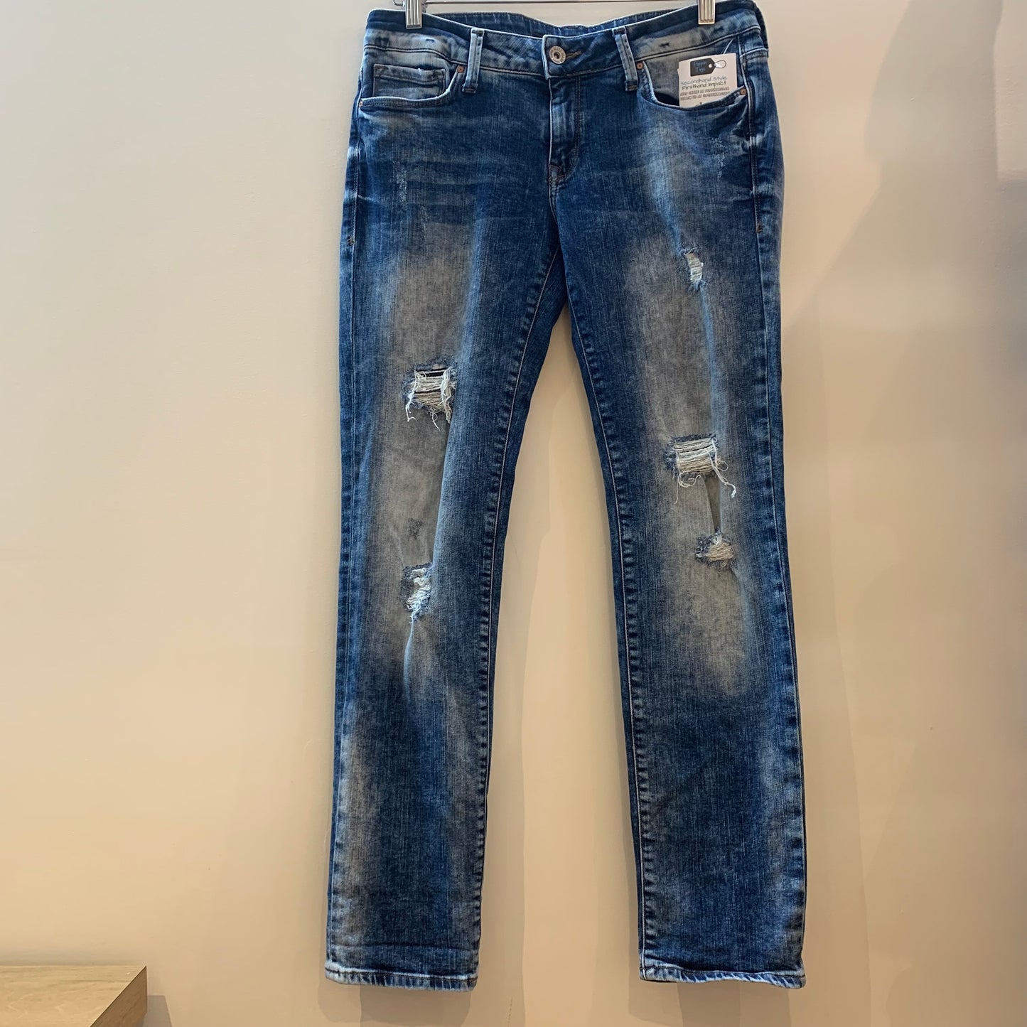 Mavi Slim Boyfriend Blue Denim Jeans - Women's Size 32 x 28