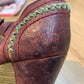 John Fluevog Simone wine platform heels size 6