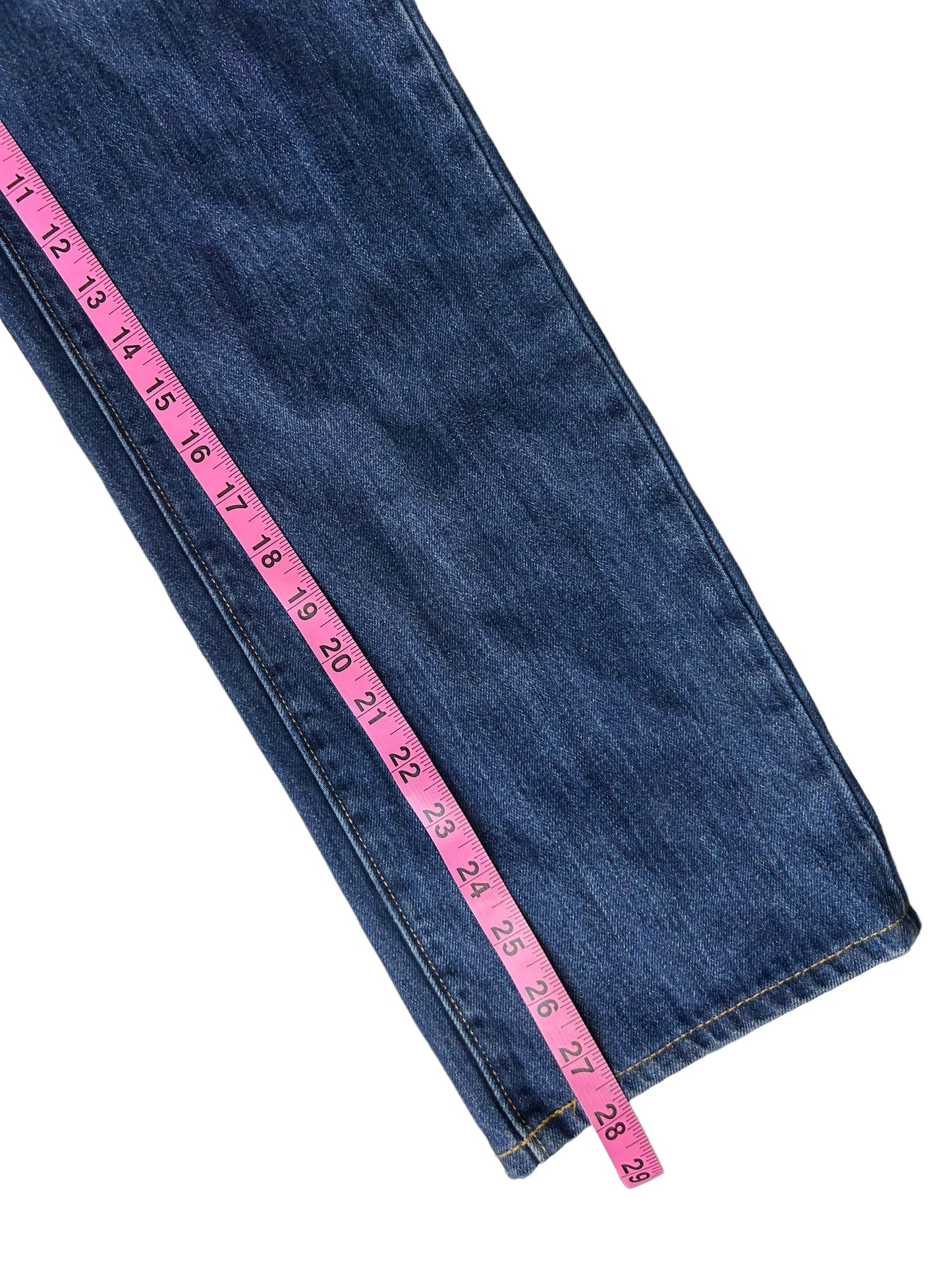 Lands'end Straight Leg Women's Jeans Denim Dark Indigo - Size 8 (Petite)