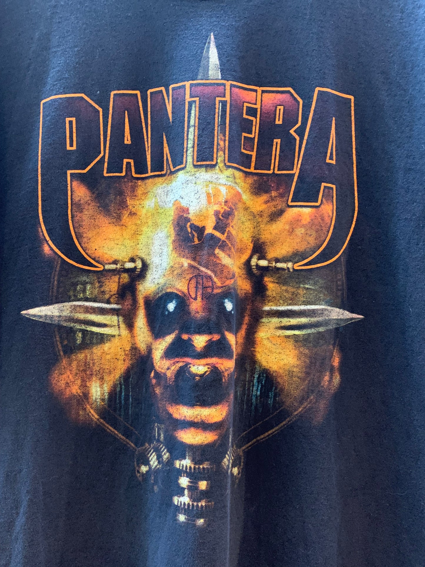 Pantera Vintage Shirt 90's Metal Black Double Sided - Men's XL