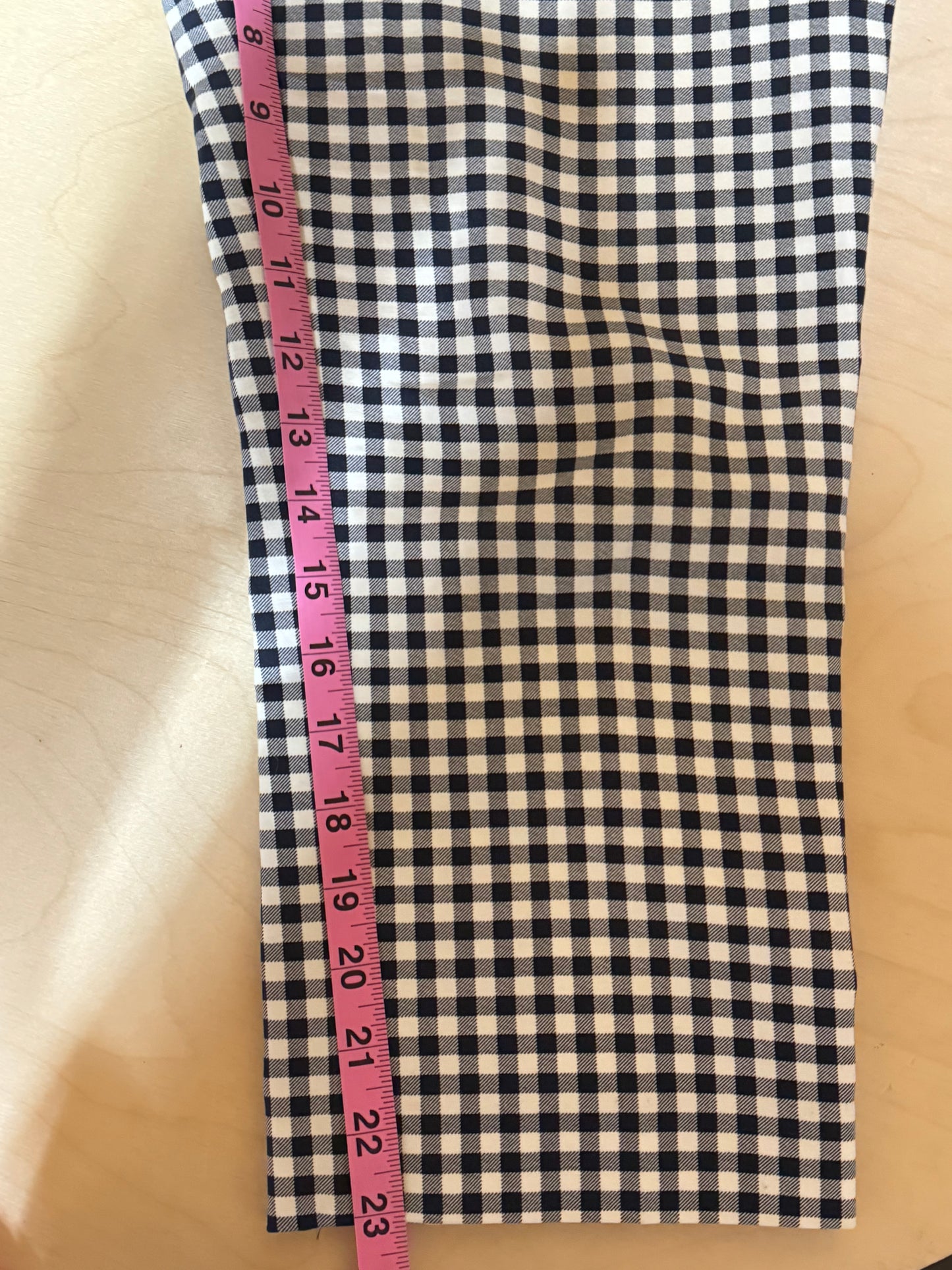 Adrianna Papell Men's Checked Chinos Size Black/White - Size 8 (US)