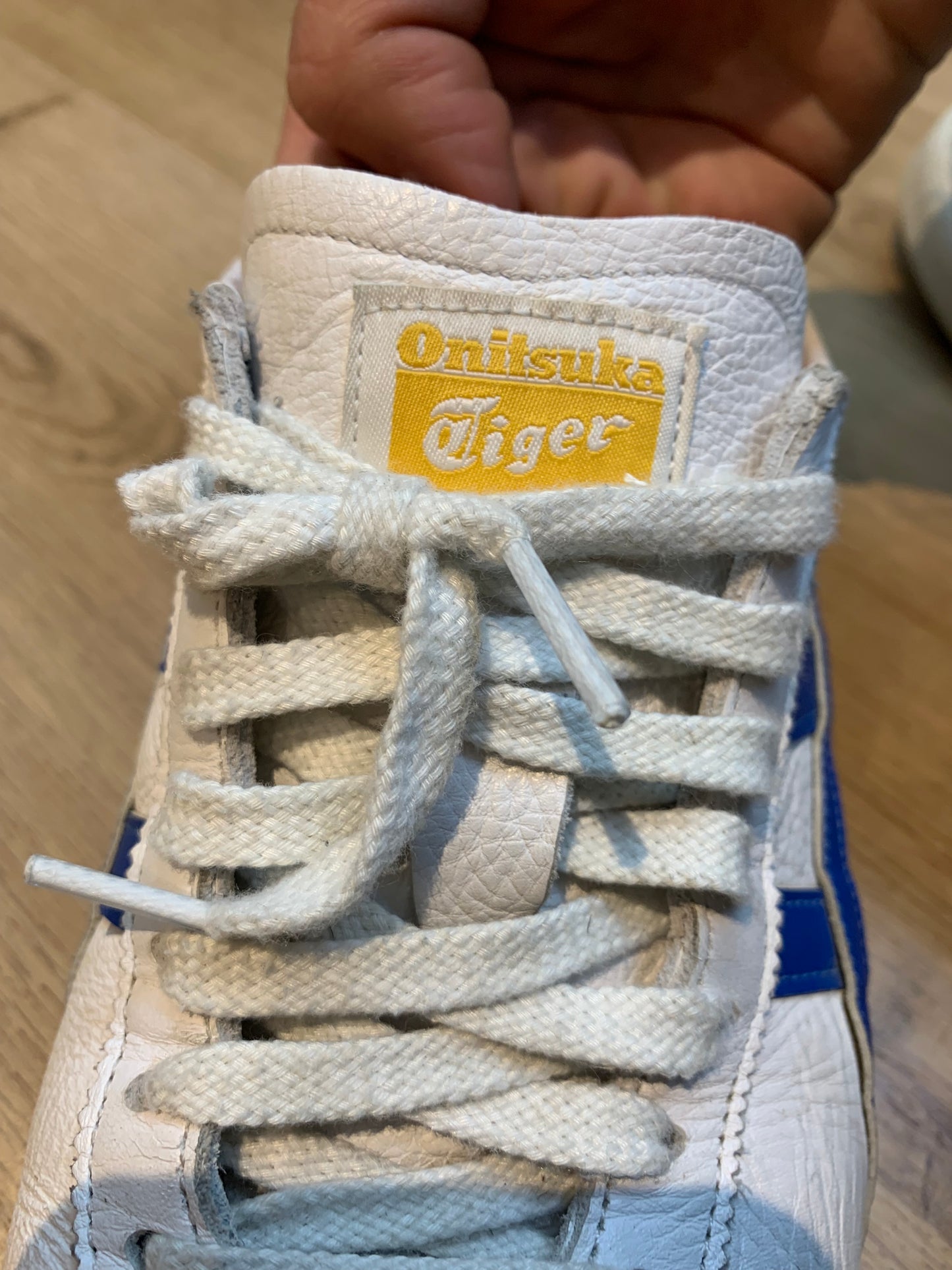 Asics Onitsuka Tiger Shoes White/Blue/Grey - Size 8.5