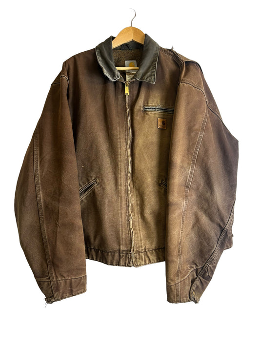 Carhartt Vintage Men’s Detroit Jacket Brown - Size Double XL (Tall)
