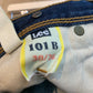 Lee "1920s" 101 B Straight Leg Denim Jeans Cowboy Tall Blue - Size 30 x 36