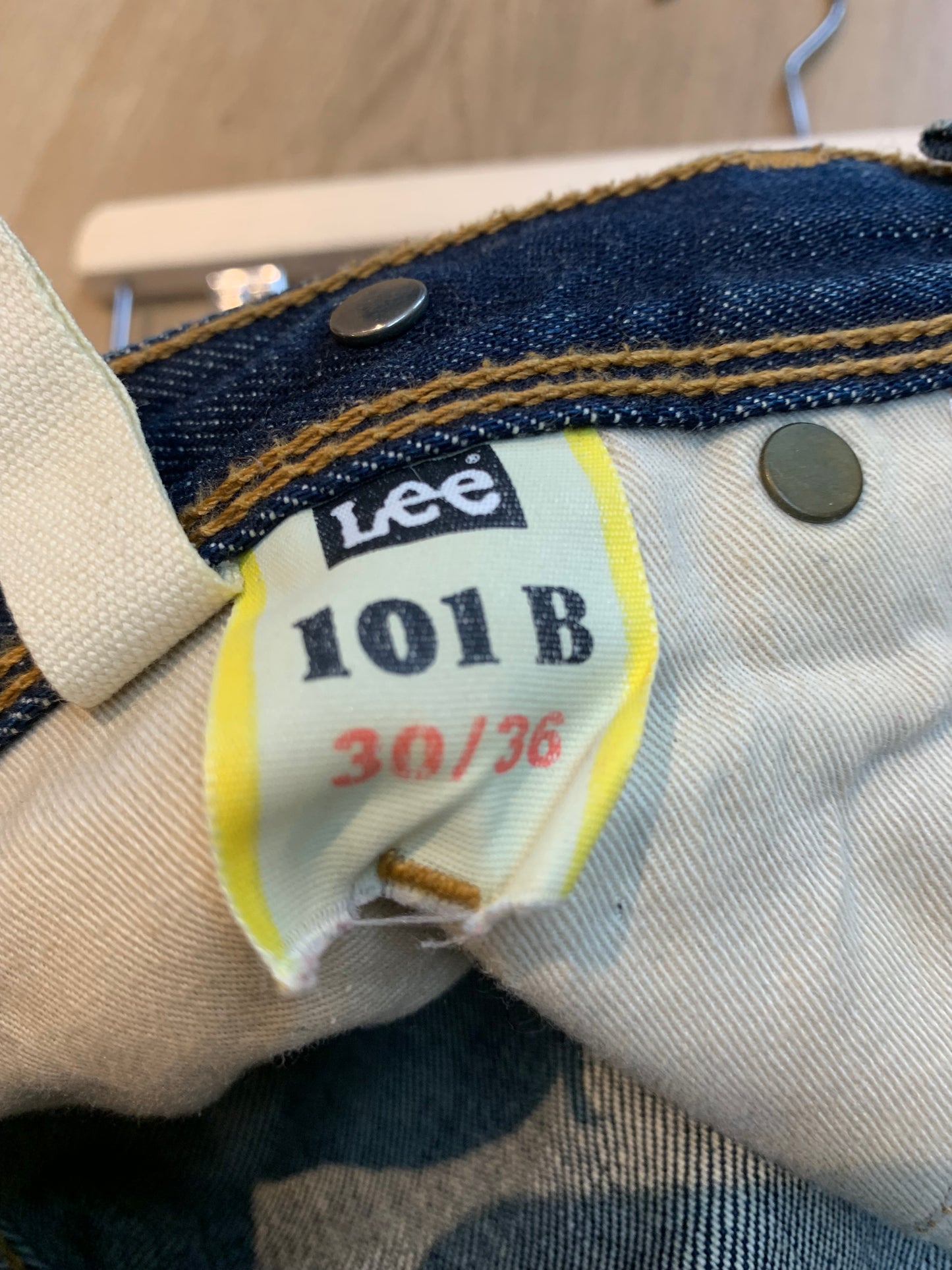 Lee "1920s" 101 B Straight Leg Denim Jeans Cowboy Tall Blue - Size 30 x 36