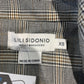 Lili Sidonio Fringe-Trim Plaid Blazer Grey Check - Women's Size XS