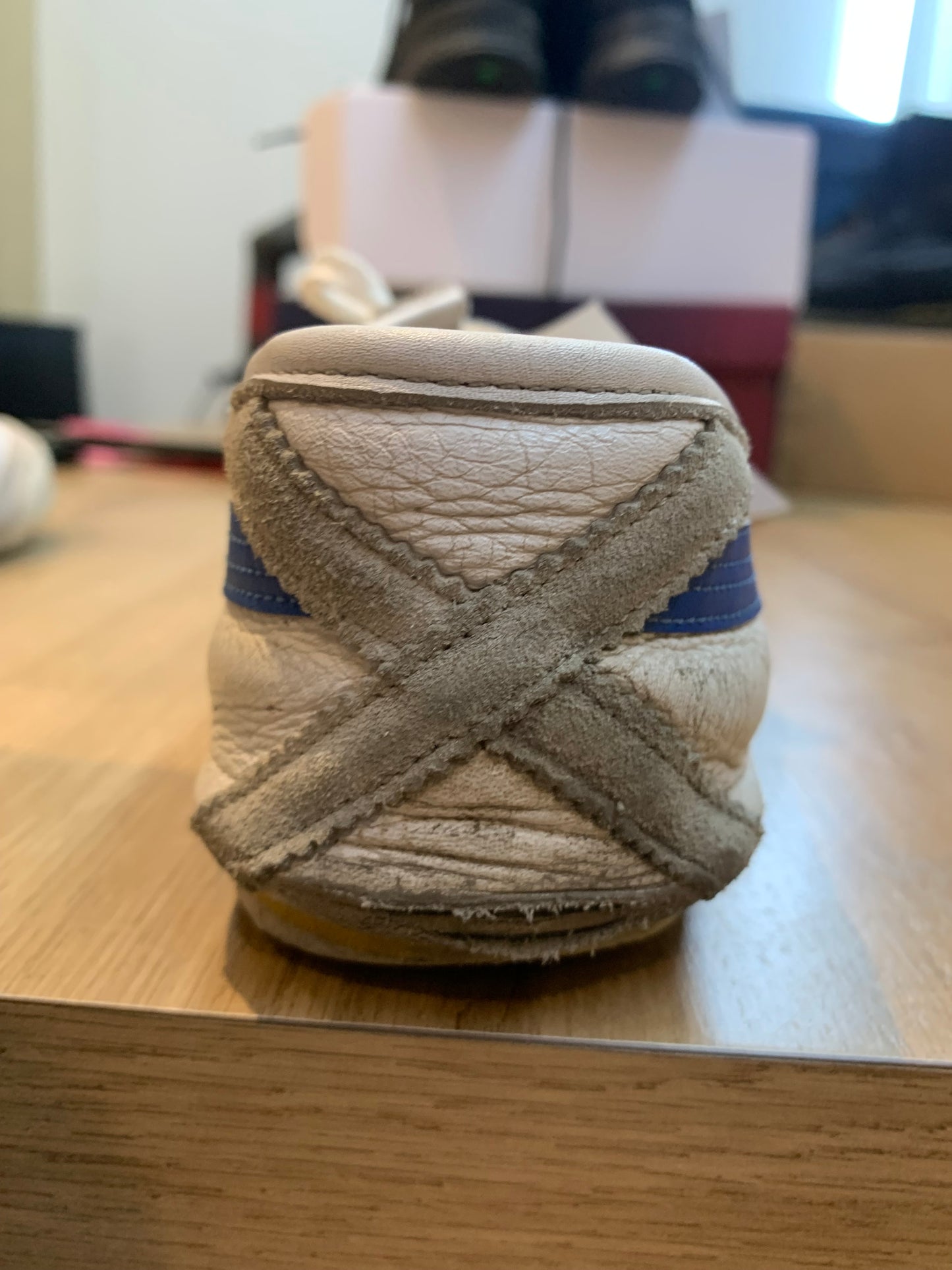 Asics Onitsuka Tiger Shoes White/Blue/Grey - Size 8.5