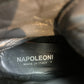 Napoleoni Leather Lace Ankle Boots w/ Rabbit Fur Trim Black - Size 7 (Italy)
