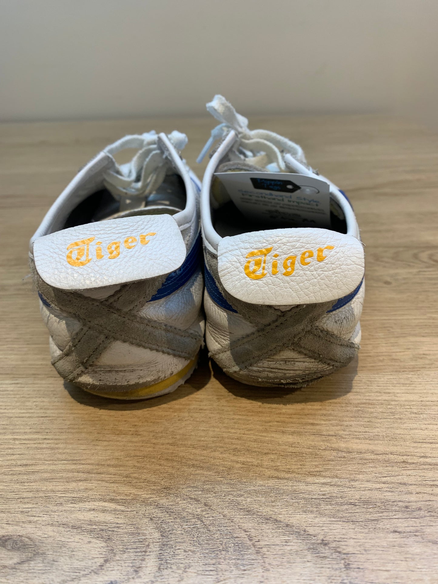 Asics Onitsuka Tiger Shoes White/Blue/Grey - Size 8.5