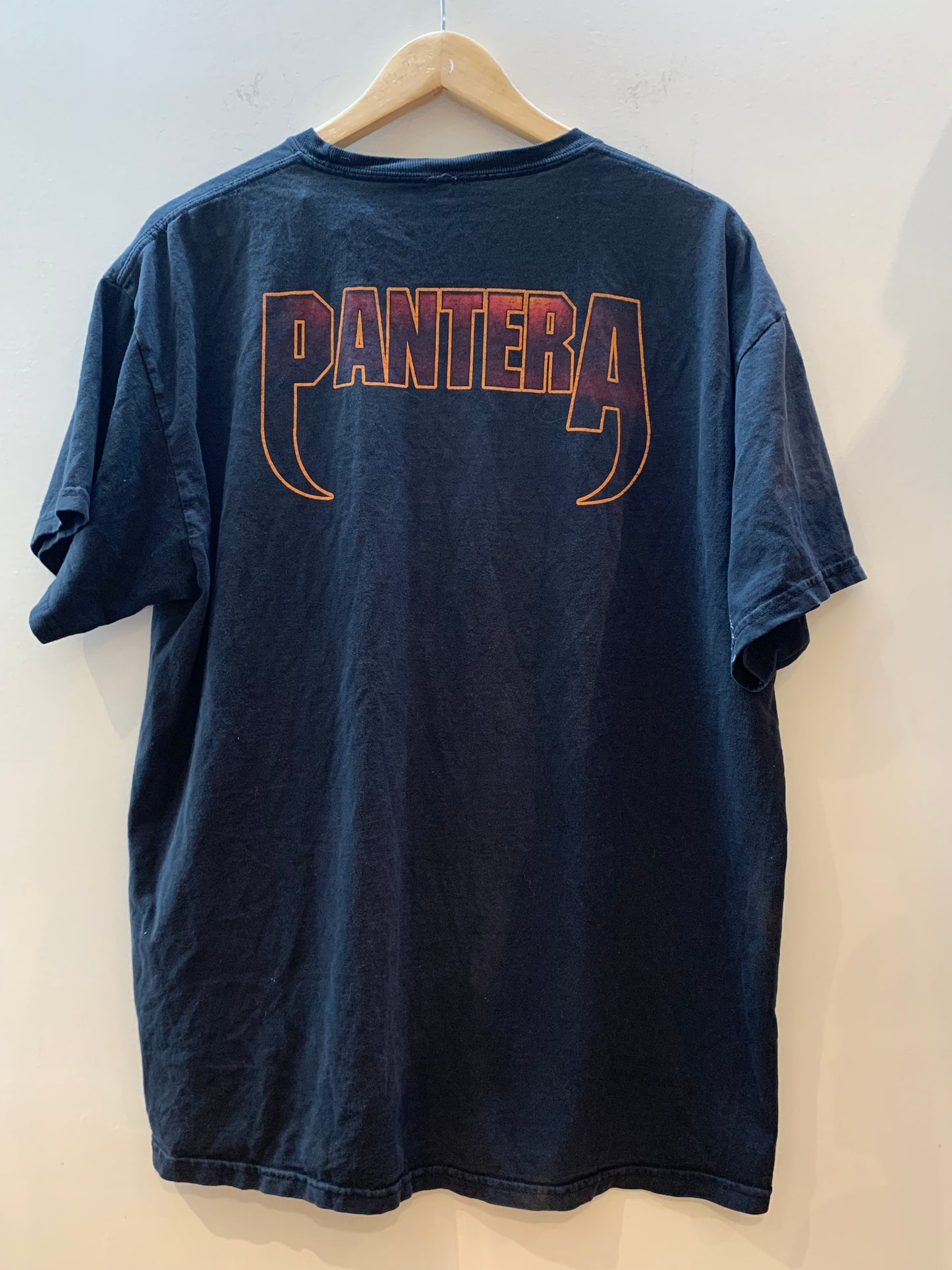 Pantera Vintage Shirt 90's Metal Black Double Sided - Men's XL