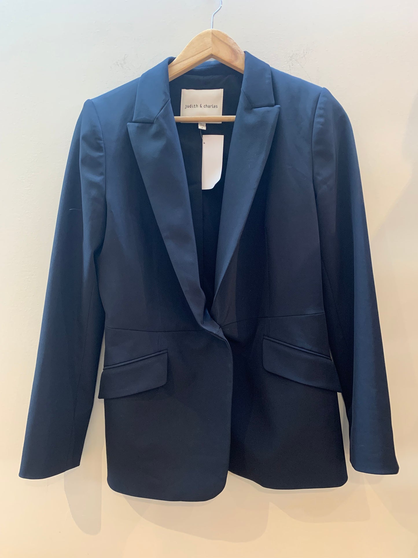 Judith & Charles Oversized Blazer Navy Blue - Size 6