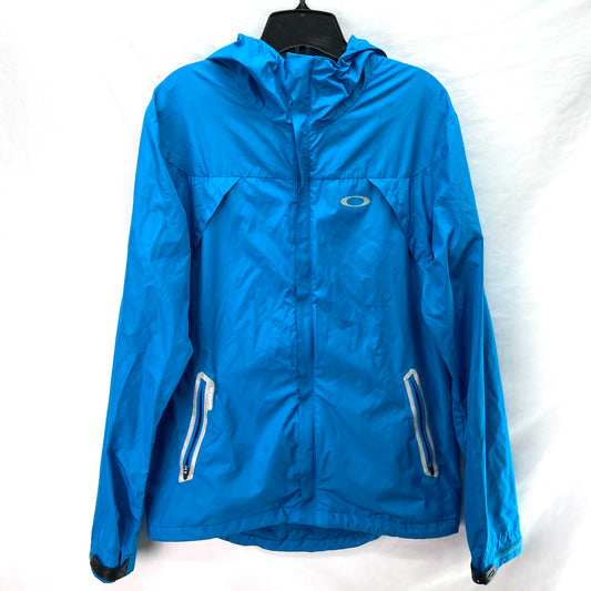 Oakley Nylon Windbreaker Men's Jacket Blue - Size M