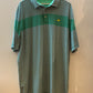 Masters Tech Golf Polo Shirt Green Stripes - Men's Size XXL