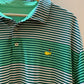 Masters Tech Golf Polo Shirt Green Stripes - Men's Size XXL