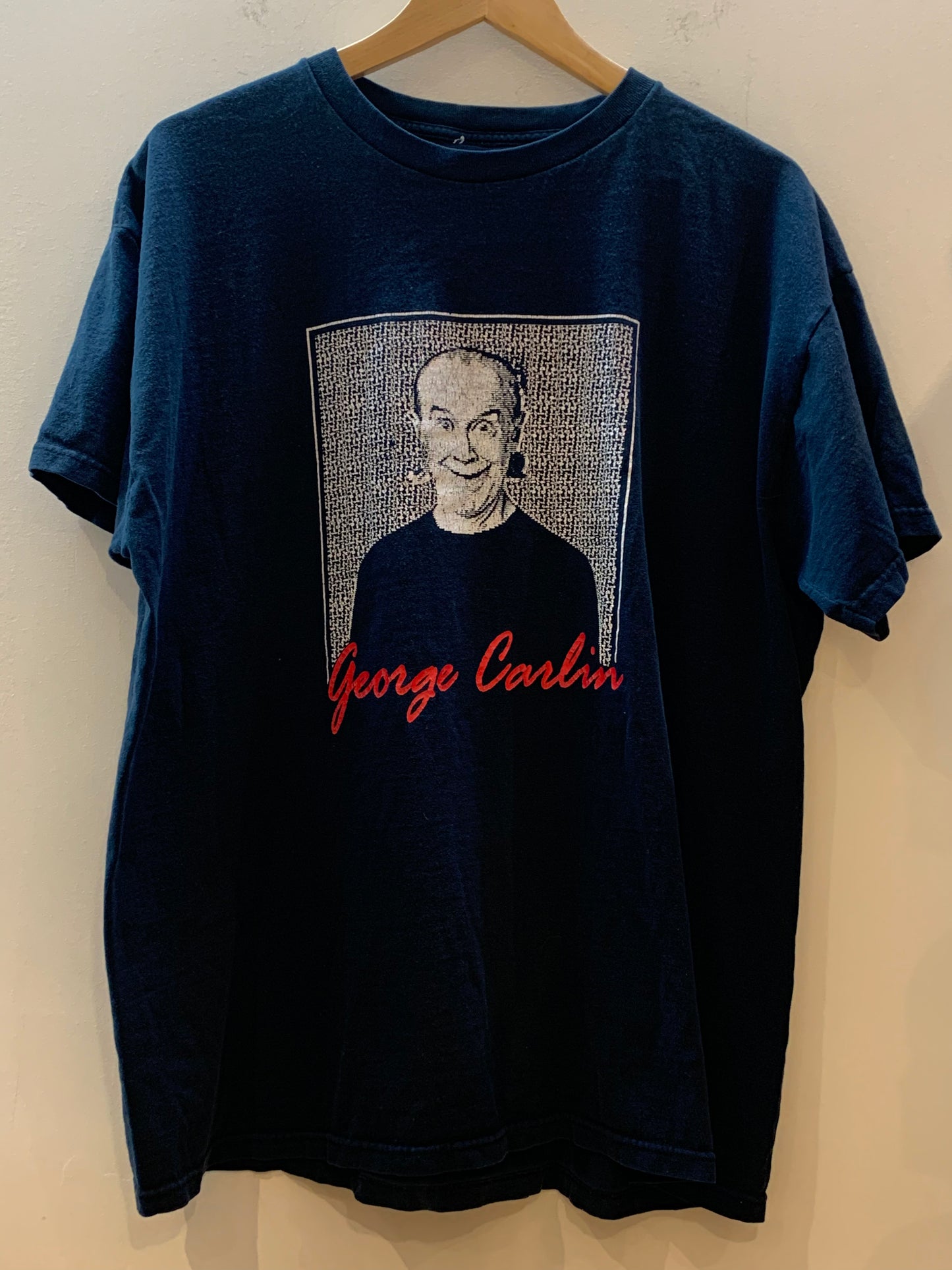 George Carlin Vintage Double Sided T-Shirt Black - Men's Size L